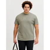 Jack&Jones PLUS Plus T-Shirt 'JJEAustin' greige