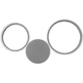 ONDALUCE Applique Led Pois-Argent