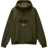 Napapijri Sweat-shirt 'BURGEE 2.0' bleu / olive / rouge foncé / noir
