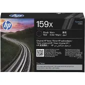 HP Cartouche de toner 159X noir, pour imprimantes LaserJet, rendement de 10 000 pages, couleur noire, quantité : 1