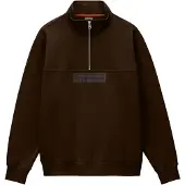 Napapijri Sweat-shirt brun foncé / noir