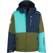 TROLLKIDS Veste mi-saison 'Hallingdal' bleu marine / turquoise / olive