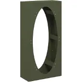 vidaXL Étagère à bois de chauffage vert olive 50x23x100 cm Acier laminé à froid