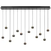 Lucide MONTANA - Suspension LED, variateur intégré. - Température de couleur réglable. - Corps en fonte grise