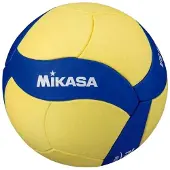 MIKASA - Ballon de volley-ball « VS123W », logo PP7734 (5) (bleu/jaune)