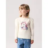 Name it T-Shirt 'NMFKimia' beige clair / mélange de couleurs