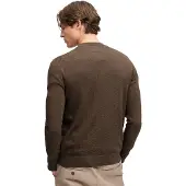 Superdry Essential Lightweigt Wool Blend Jumper Sweater Marron XL Homme
