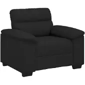 vidaXL Fauteuil noir 100x81x84 cm Tissu