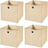 Merkloos Lot de 4 boîtes pliables de rangement