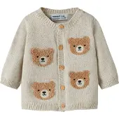 Name it Cardigan 'NBMObase' marron / gris / noir