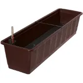 Geli Bac d'arrosage Aqua Green, 80 cm, en plastique marron (80 x 21 x 17.50 cm)