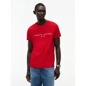 Tommy Hilfiger T-Shirt rouge sang / blanc