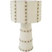 Light & Living Lampe de table Vilu blanc Ø 30cm