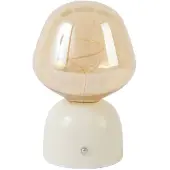 Light & Living Lampe de table Vazyr Blanc sur pile