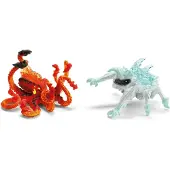 Schleich 70826 Créatures Eldrador : Duo de figurines Pieuvre de lave contre Insecte des glaces pour enfants de 6 ans et plus