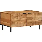 vidaXL Table basse 80x50x40 cm en bois massif d'acacia