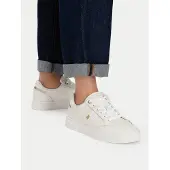 Tommy Hilfiger Baskets basses or / blanc