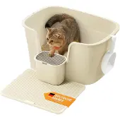 Feandrea Litière pour chat , avec des parois latérales hautes