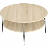AEA Eleganter brauner Couchtisch aus Holz mit stilvollem Design