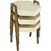 AEA Couchtisch-Set aus Holz in Beige modern elegant