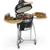 Klarstein Queensize Barbecue Kamado grille cuisson inox - noir