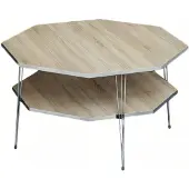 AEA Eleganter brauner Couchtisch aus Holz mit stilvollem Design