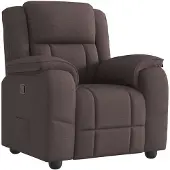 vidaXL Fauteuil relax brun foncé Tissu