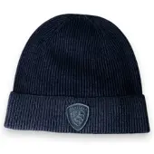 Blauer pour homme. 26WBLUA05467 Bonnet Oliver bleu (OSFA), Casuel, Laine