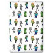 Halantex Housse-drap Minecraft 90 x 200 x 25 cm