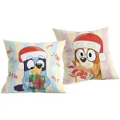 Halantex Bluey Weihnachts Dekokissen 40x40 cm (40 x 40 cm)