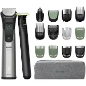 Philips Tondeuse à cheveux MG9535/15 en acier inoxydable, batterie lithium-ion 27