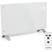 Klarstein Radiateur Electrique à Faible Consommation d'Energie, 2000W Chauffage Electrique d'Intérieur avec Thermostat, Portable, Chauffage Mural, Chauffage d'Appoint, Radiateurs, Pieds en Aluminium