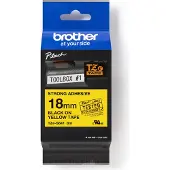 Brother TZe-S641 - (18 mm) - Noir sur jaune - Ruban