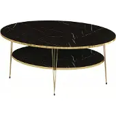 Xl Moebel Gmbh Moderner schwarzer Couchtisch aus Holz mit stilvollem Design