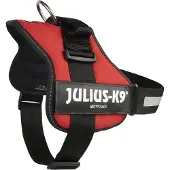Julius-K9 Powergeschirr, taille 0-3 71-96 cm/50 mm rouge