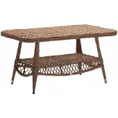 AEA Couchtisch Braun Luxus Rattan Elegantes Terrasse Design Tische modern Möbel