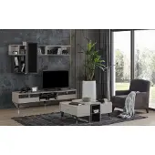 AEA Wohnzimmer Set Designer RTV-Ständer Luxus Holz Regale Couchtisch 3tlg