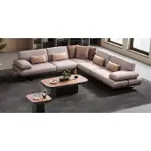 AEA Modernes L-Form Ecksofa Designer Couchtisch Kaffeetisch 3tlg Set