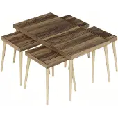 AEA Eleganter Holztisch in Braun mit modernem Design