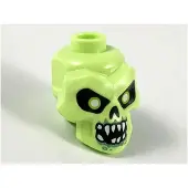 LEGO Minifigurine , couleur jaune-vert, tête modifiée "Skull" (43693pb05) – neuve