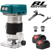 OEM Débroussailleuse électrique, moteur sans balais, vitesse réglable, 2 batteries