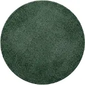 NATURL. Tapis Rond Fluffy – Bobby Vert | Ø 80cm | Vert | Polyester | Rond