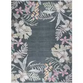 FRAAI Tapis d’extérieur à fleurs | Poppy Vert | 160x230cm | Vert | Rectangulaire | Tapis