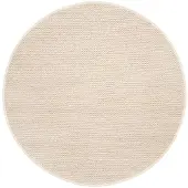 Studio Clarice Tapis rond en laine | Twist Beige | Ø 180cm | Beige | Rond | Tapis