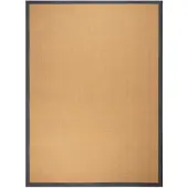 NATURL. Tapis en sisal | Tulum Border Anthracite | 140x200cm | Marron | Rectangulaire | Tapis
