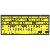 Logickeyboard LKB-LPBY-BTPC-FR Clavier Bluetooth QWERTZ Allemand Noir