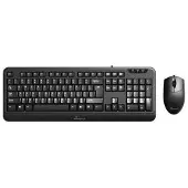 MediaRange MROS108-GR Tastatur+Maus USB 2.0 schwarz QWERTY