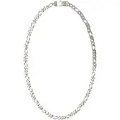 GUESS Chaîne 'LO STUDIO' argent