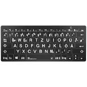 Logickeyboard LKB-LPWB-BTPC-DE Tastatur Bluetooth QWERTZ Deutsch Schwarz (LKB-LPWB-BTPC-DE)