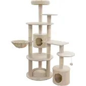 Kerbl Kratzbaum Annika Farbe Beige, mit Sisal umwickelt